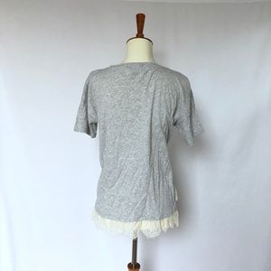 J. Crew Tops - J Crew Lace Trim Tee J. Crew Tops - J Crew Lace Trim Tee